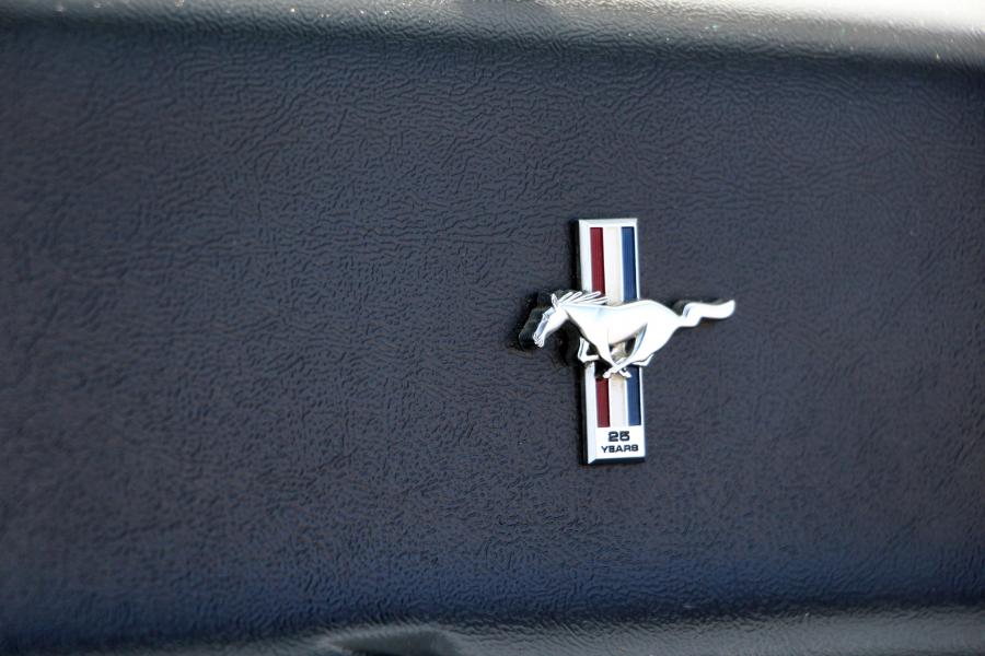 Логотип Ford Mustang Convertible 25th Anniversary Edition 1990 года  (фото 9 из 14)